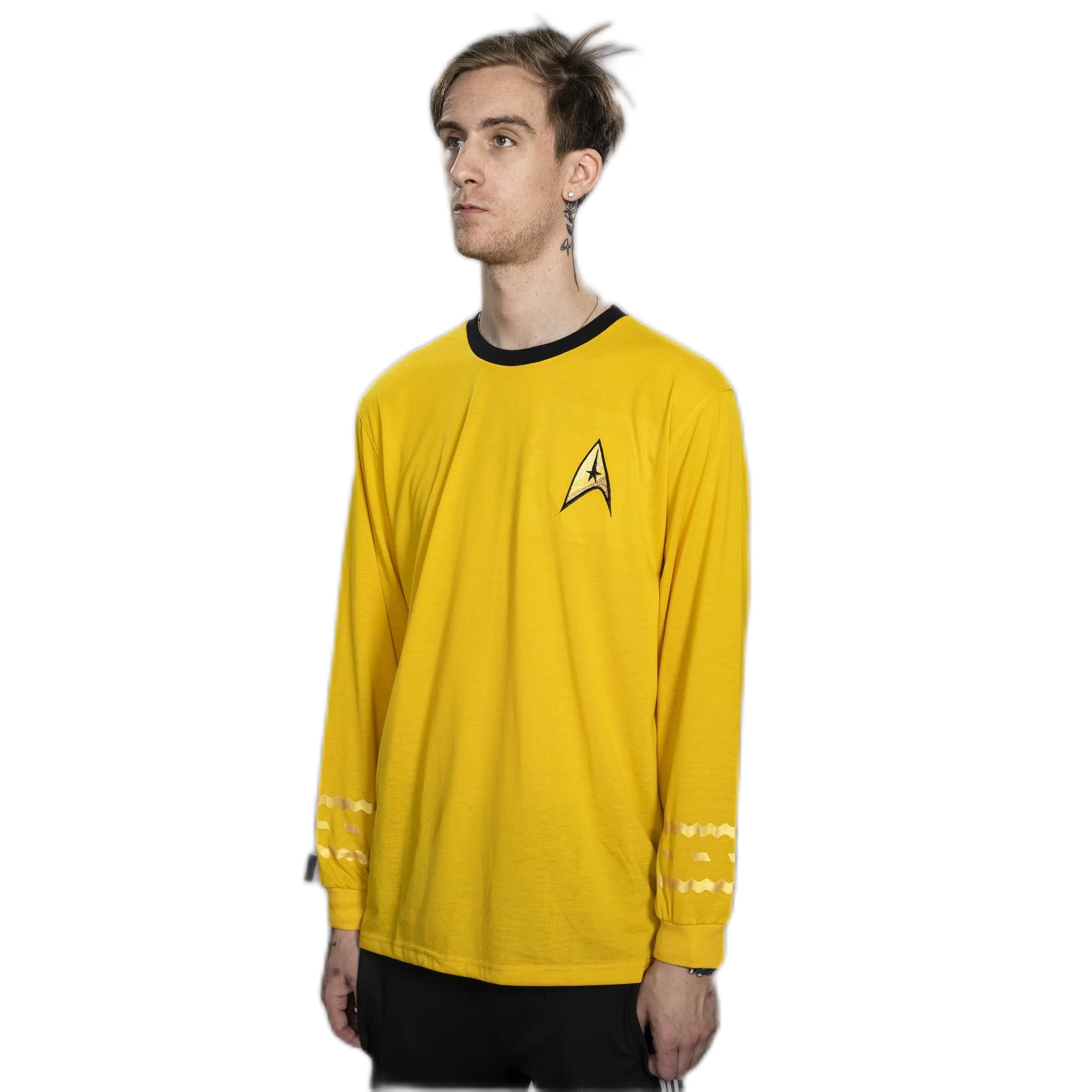 Star Trek Long Sleeve Halloween Costume T-shirt Spock Captain Kirk Engineering Cosplay