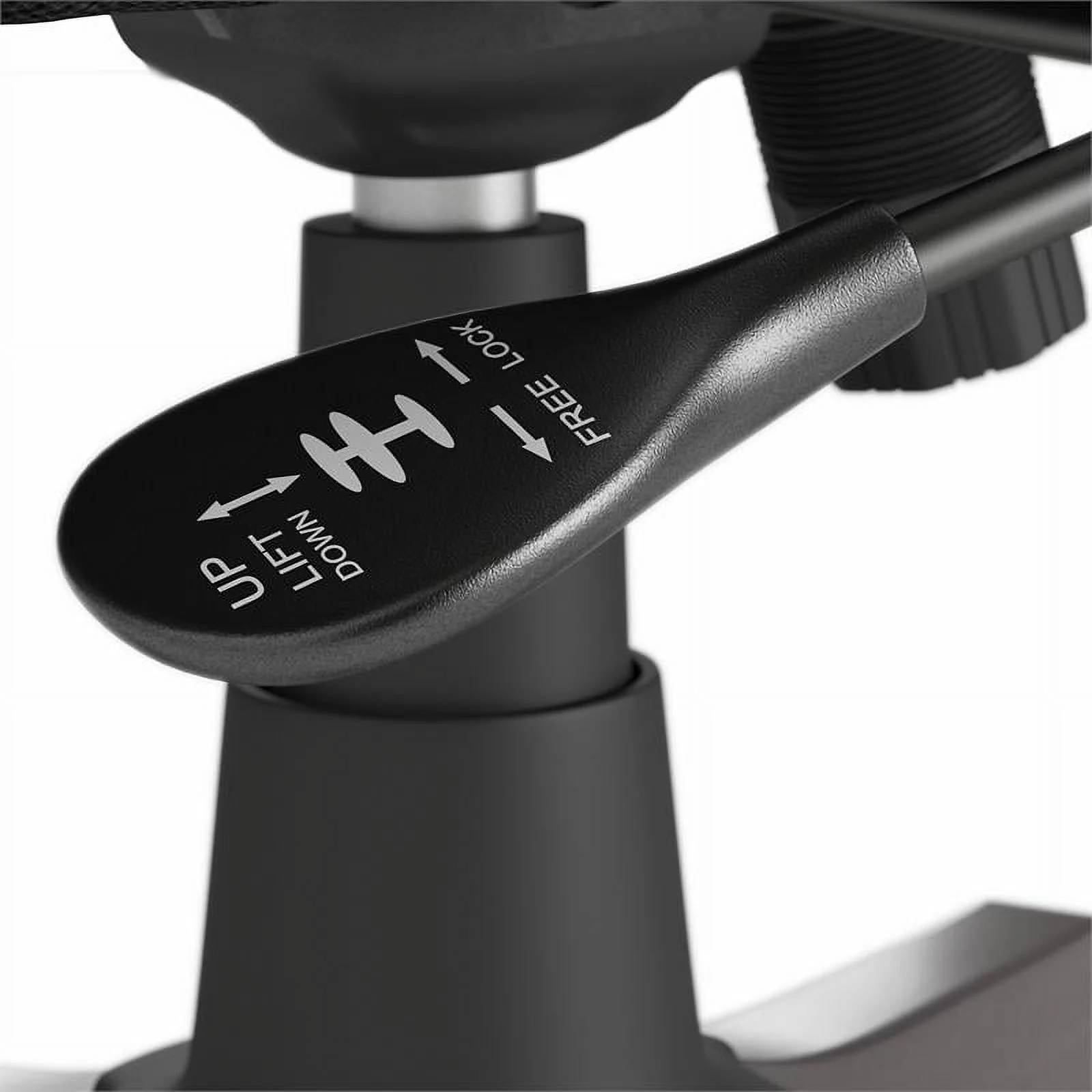 Pemberly Row High Back Faux Leather Office Chair with Arms in Antique White