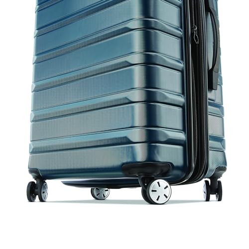 Samsonite Omni 2 Hardside Expandable Luggage with Spinner Wheels, 2-Piece Set (19/24), Lagoon Blue