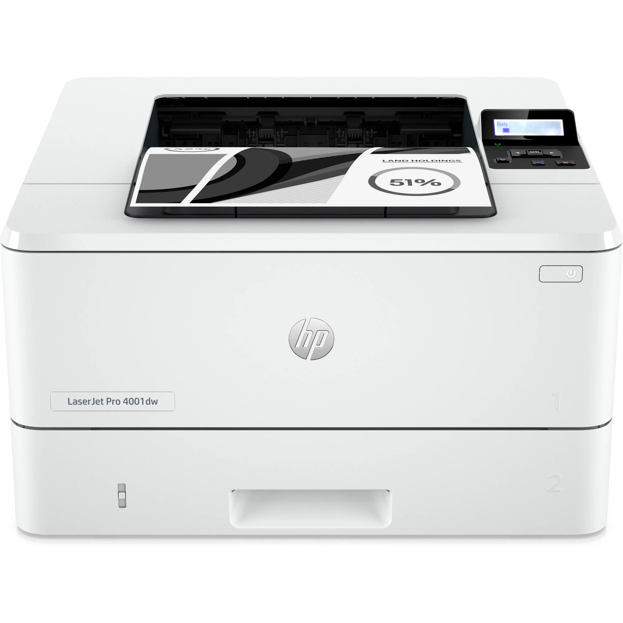 HP LaserJet Pro 4001dw Laser Printer, Black And White Mobile Print Up to 80,000