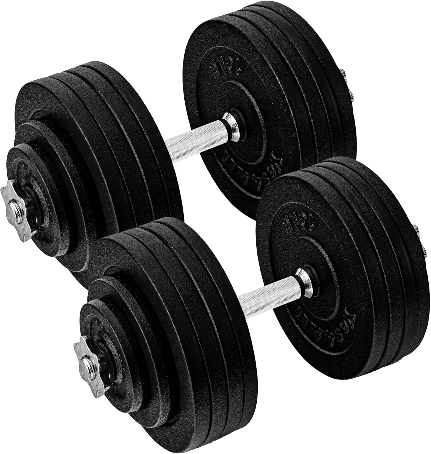 Yes4All Adjustable Dumbbell Weight Set of 2, Exercise & Fitness Dumbbells - 200 LBS Brown Box