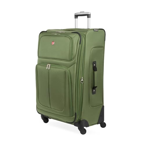 SwissGear Sion Softside Expandable Roller Luggage, Teal, 3 Piece Set (21/25/29)