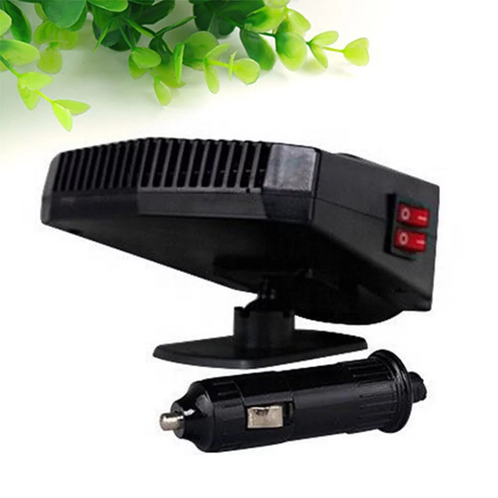 NUOLUX 12V 200W Demister Defrosting Electric Heater Noise Free For Vehicle Heating Fan(Black)