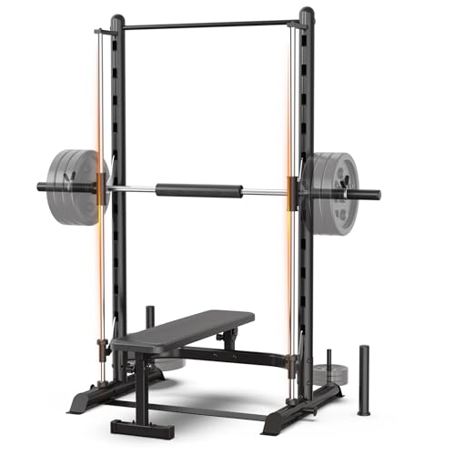 SincMill Squat Rack for Home Gym Bench Press bar Weight Bench Set for Home Gym Power Rack Machines S1000