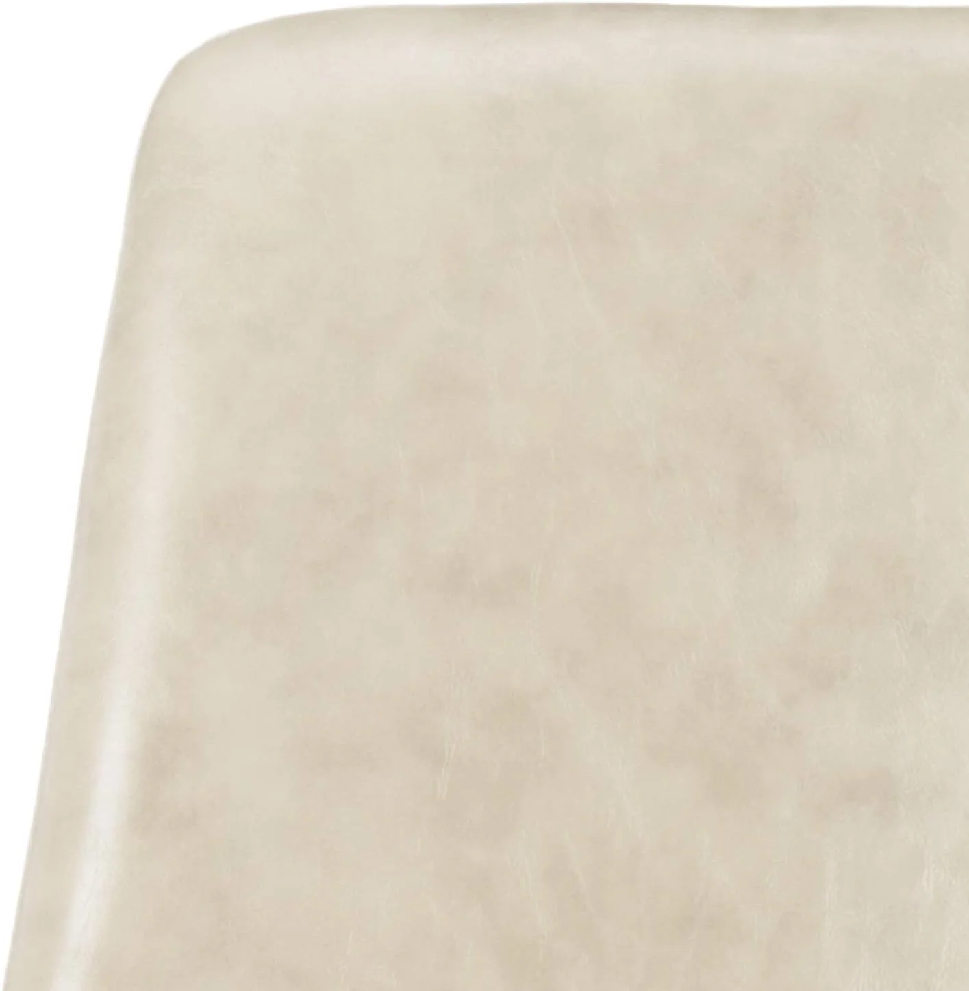 home collection fletcher beige faux leather/ chrome swivel adjustable height office desk chair