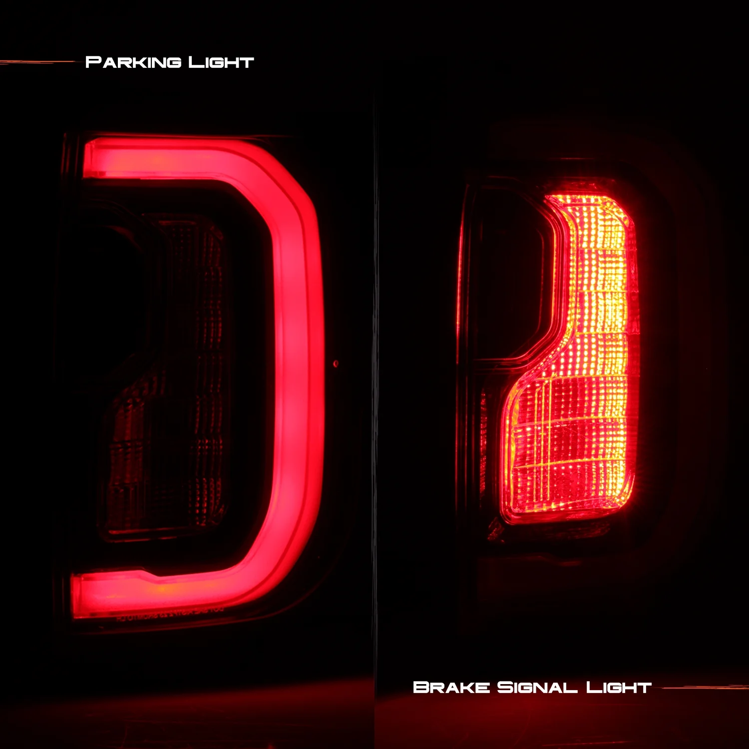 AKKON- Fit 2020 2021 2022 2023 GMC Acadia SL|SLE|SLT|DENALI Full LED Outer Chrome Tail Light Rear Brake OE Style Pair/Set Assembly