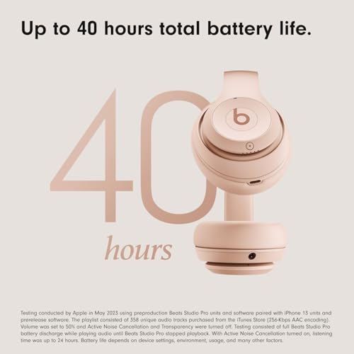 Beats Studio Pro - Wireless Bluetooth Noise Cancelling Headphones - Personalized Spatial Audio, USB-C Lossless Audio, Apple & Android Compatibility, Up to 40 Hours Battery Life - Black