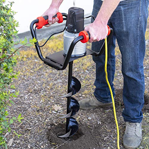 XtremepowerUS 1500W Electric Post Hole Digger Earth Auger Dig Hole Fence Post Hole Digging, Tree Planting with 6
