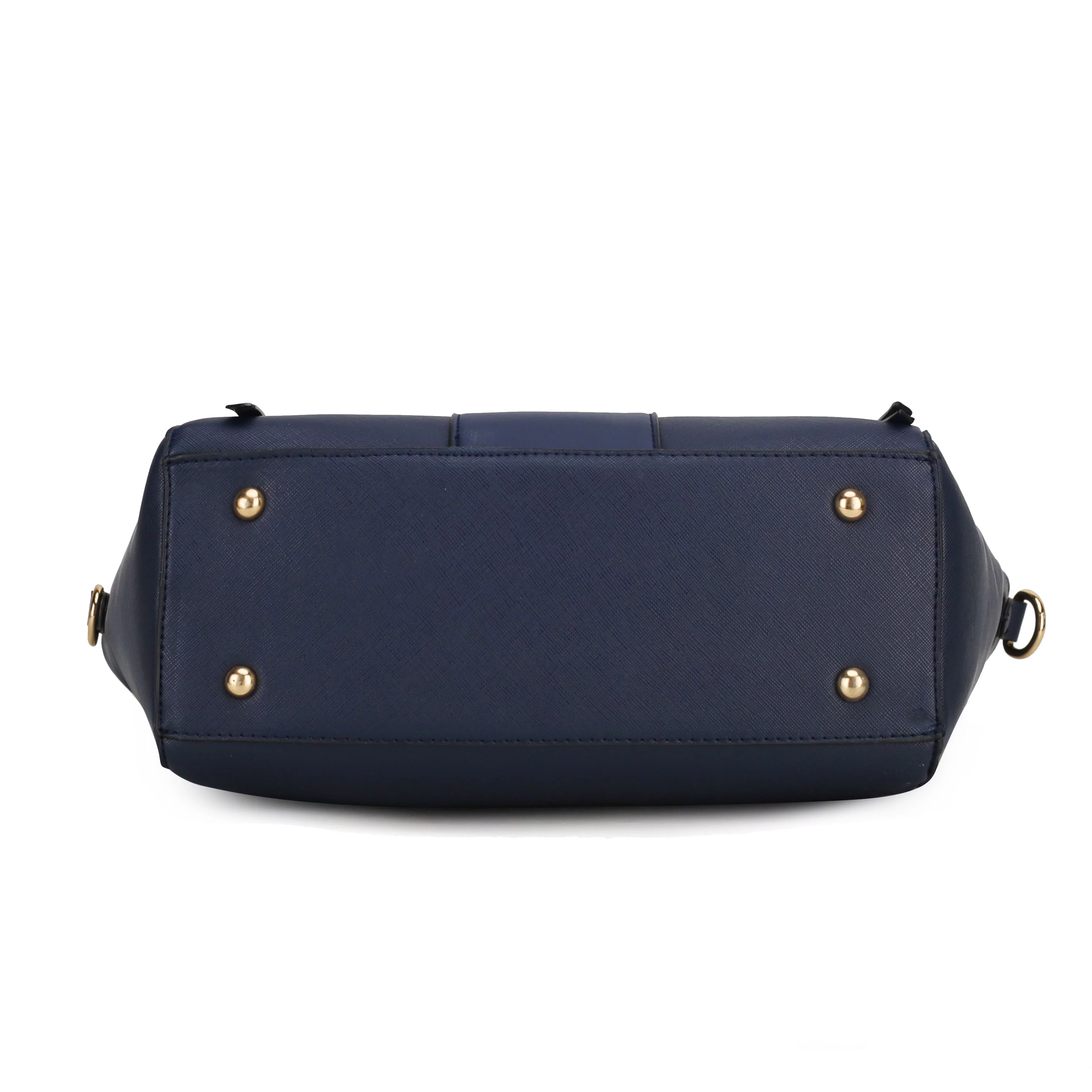 MKF Collection Eliana Women's Vegan Leather Tote Bag & Wallet 2-Piece Set by Mia K. - Navy