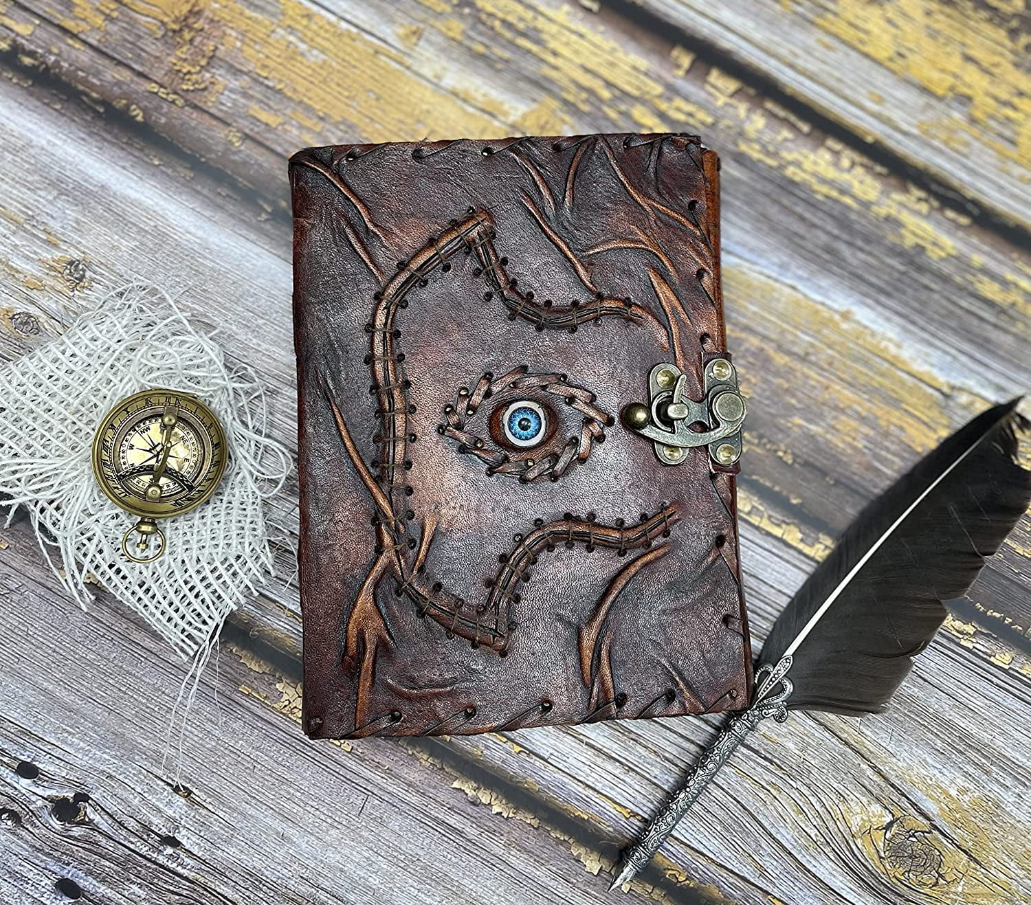 Hocus Pocus Book Of Spells, Hocus Pocus Spell Books , Prop Hocus Pocus Gifts Halloween Decorations Decor, Book Of Shadows Decoration 7x5 inch (200 Pages)