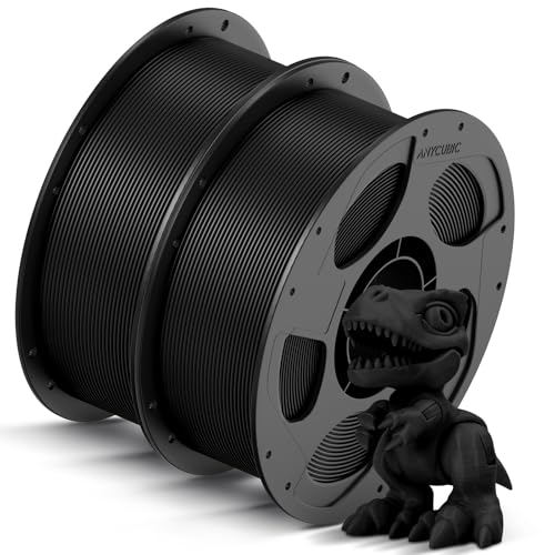 ANYCUBIC High Speed 3D Printer Filament 1.75mm Bundle, Rapid PLA Filament with High Prints Quality, Dimensional Accuracy +/- 0.02mm, Print with Most FDM 3D Printers, 1KG Spool, 2KG Blue + Bright Red