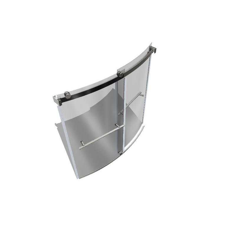 American Standard Elevate Brushed Nickel 58-in to 58-1/2-in x 59.96-in Framed Sliding Soft Close Bathtub Door AM00837400.295 - Shop Hardware Tools Online Store