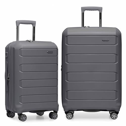 Traveler's Choice Pagosa Indestructible Hardshell Expandable Spinner Luggage, Black, 22