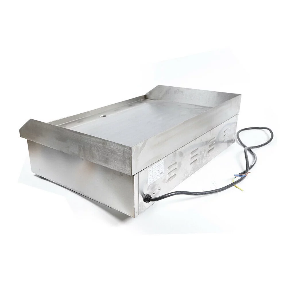 Miumaeov 29inch Commercial Electric Countertop Griddle Stainless Steel Flat Top Grill BBQ Hot Plate 50°C to 300°C Adjustable 4400W 110V