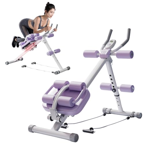 Ab Workout Equipment,Workout Equipment,Home Gym Equipment,Fitness equipment, Foldable, Knee Protection, Pulling the rope,WorkoutFor Stomach Workout,For Women/Men(350LB)