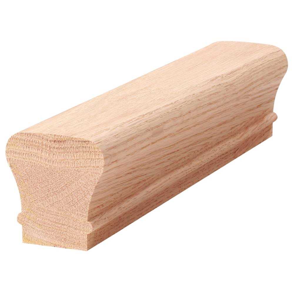 Unbranded 2.25-in x 96-in Unfinished Wood Oak Handrail 6010 8ETOAK - Shop Hardware Tools Online Store