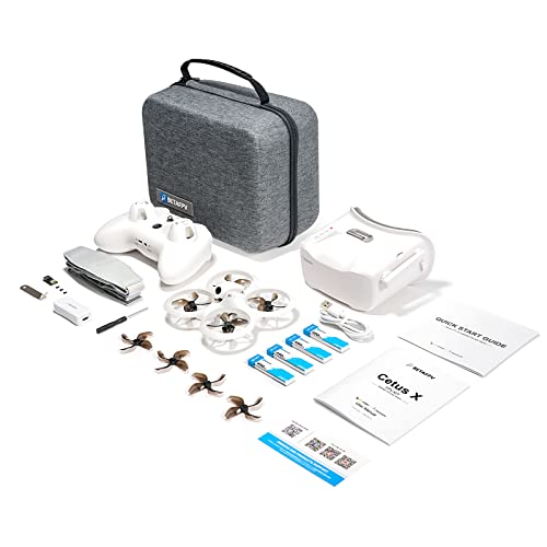 BETAFPV Cetus X FPV Kit with Betaflight FC LiteRadio 3 Transmitter C04 Cam VR03 Goggles with DVR Recording Function, Supported 2S Power Advanced RTF Kit for FPV Beginners to Fly Faster Further ELRS V3