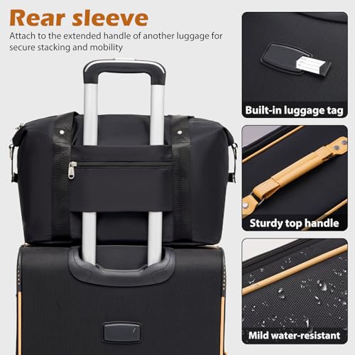 Coolife Luggage 4 Piece Set Suitcase Expandable TSA lock spinner softshell