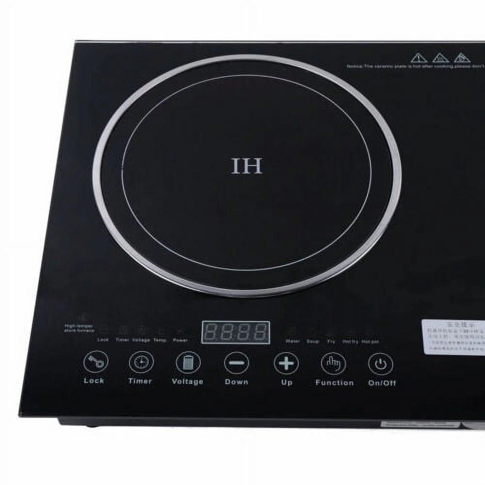 Electric Induction Ceramic 2Burner Stove Cooktop Countertop Cooker Touch Control