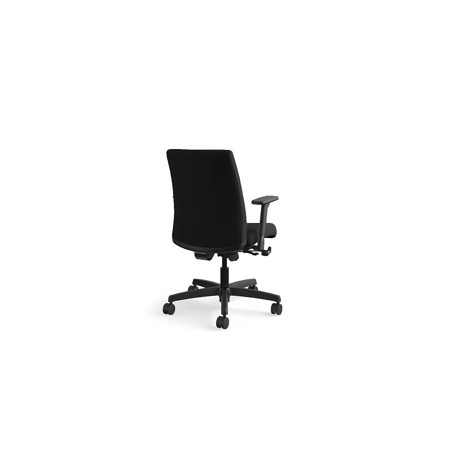 HON Ignition Series Low-Back Task Chair, Black Fabric Upholstery