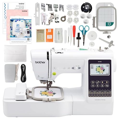 Brother SE700 Embroidery & Sewing Machine with 80 Embroidery Spools & Accessories