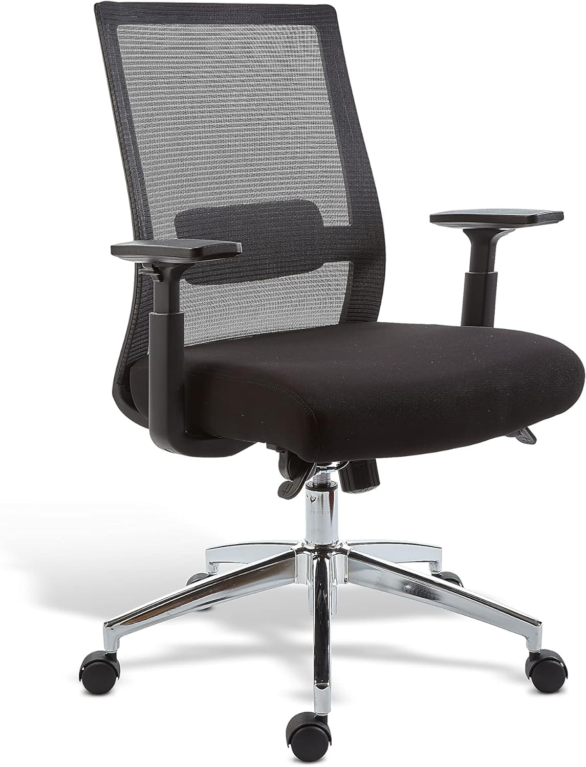Prestige Marrett Fabric/Mesh Swivel Task Chair, Black, 2/Pack (Un53249-Ccvs)