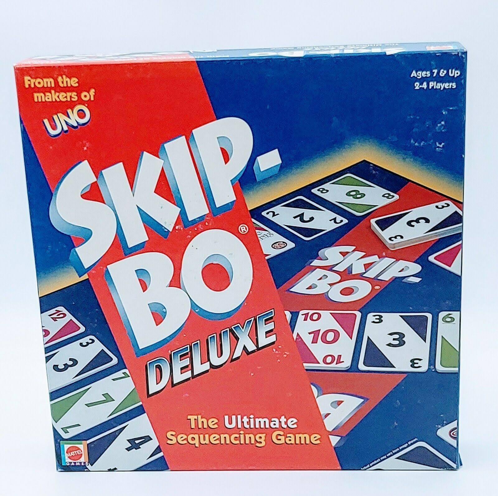 Skip Bo Deluxe Card Game Sequencing 2001 Complete - Silver