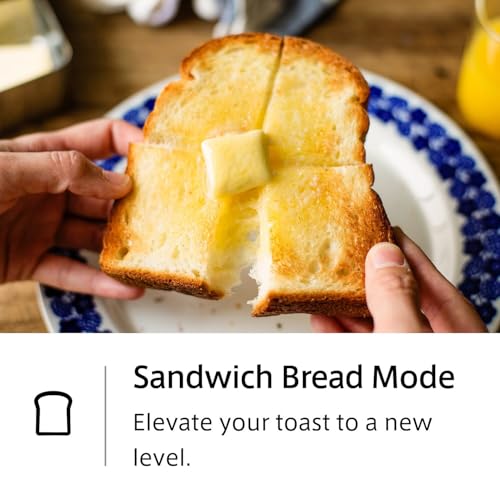 BALMUDA The Toaster | Steam Oven Toaster | 5 Cooking Modes: Sandwich Bread, Artisan Bread, Pizza & Pastry, Oven | Precise Heat Control | Steam Technology | Baking Pan | US Version | Gray