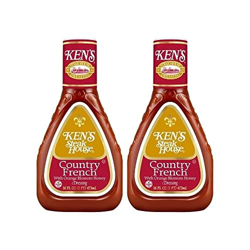 Ken's Steak House Country French With Orange Blossom Honey Dressing, 16OZ (Pack of 2)