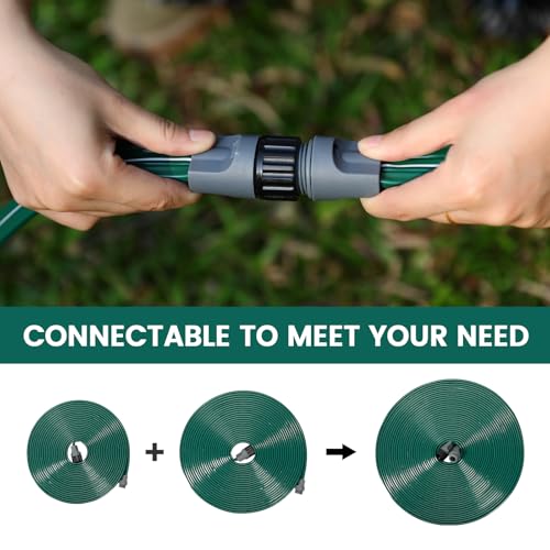 Passionbility Soaker Sprinklers Hose 50ft 2 pack, Garden Drip Soaker Watering Premium Flexible Irrigation Hose, High-Efficiency Water-Saving with Stakes