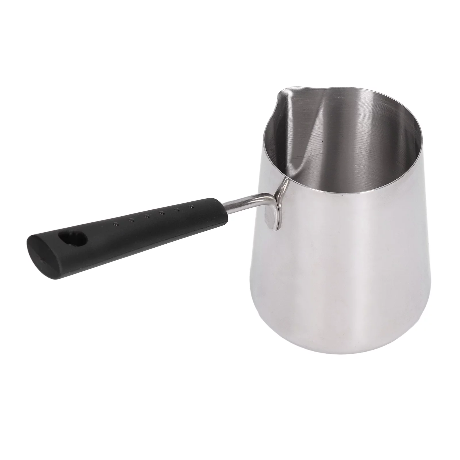 Turkish Coffee Pot 600ml Stainless Steel Glossy Surface High Temperature Resistant Easy to Clean Butter Warmer