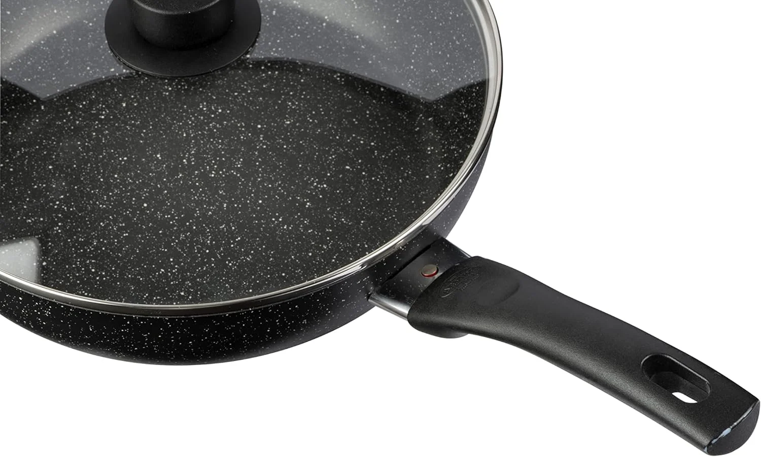 QCAI Vipiteno high-Rimmed braising pan, Non-Stick stew Pot with lid, Aluminium, Round, Ø 28 cm