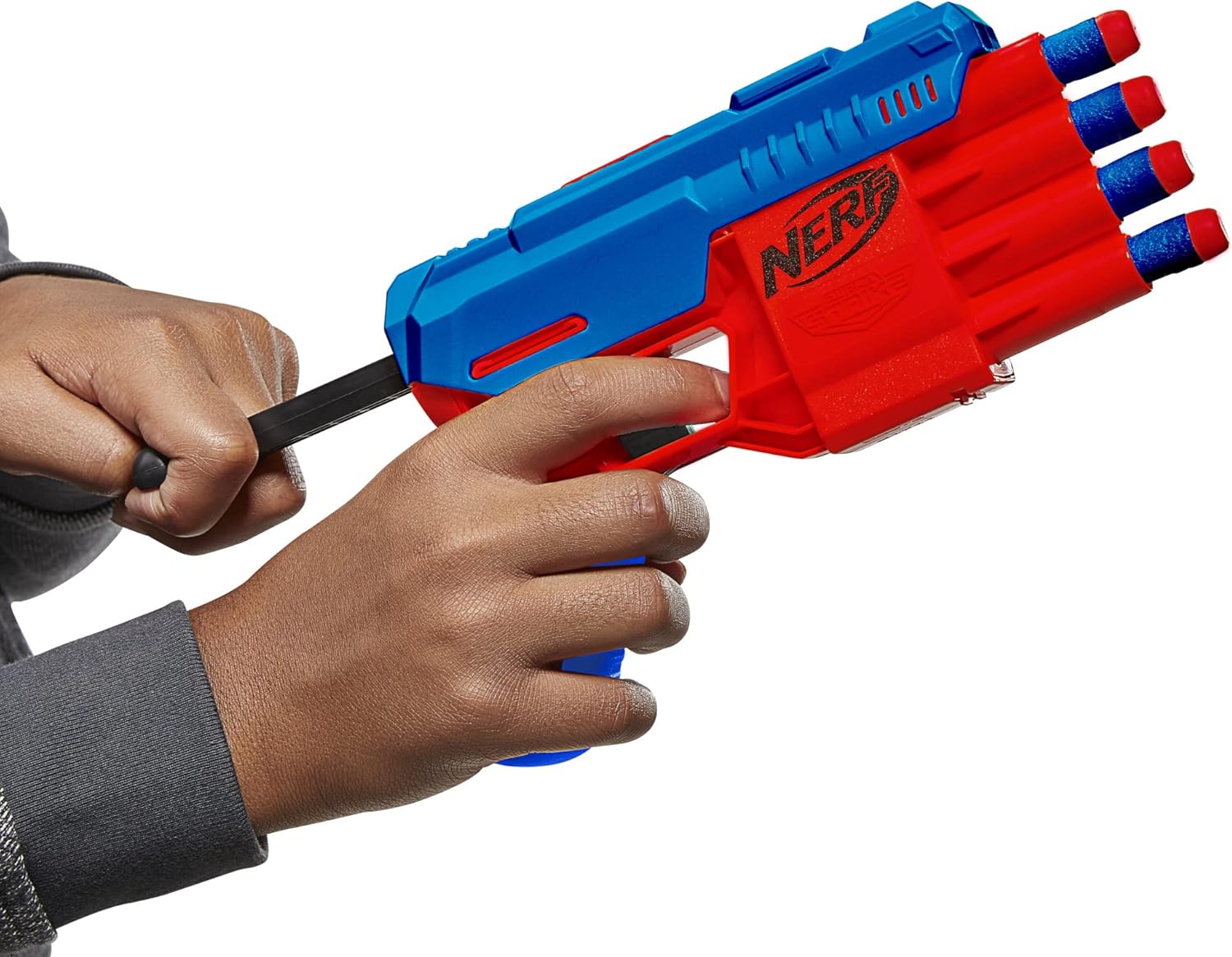 NERF Alpha Strike Claw QS-4 Blaster 4 Official Elite Foam Darts