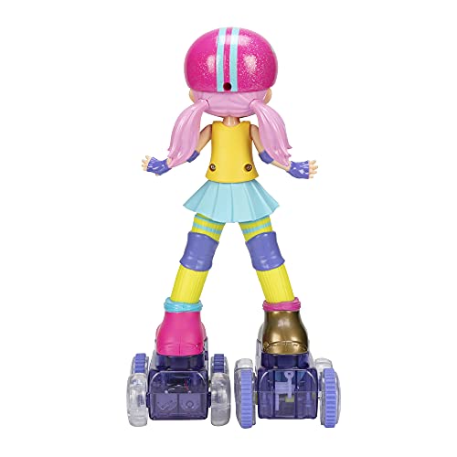 JAKKS Pacific Rock N Rollerskate Doll Rainbow Riley Light Up Remote Control Rollerskating Doll - Plays Music and Skates!, 10
