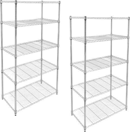 Simple Deluxe Heavy Duty 5-Shelf Storage Shelving Unit, 1250lbs Loading Capacity, 29.92