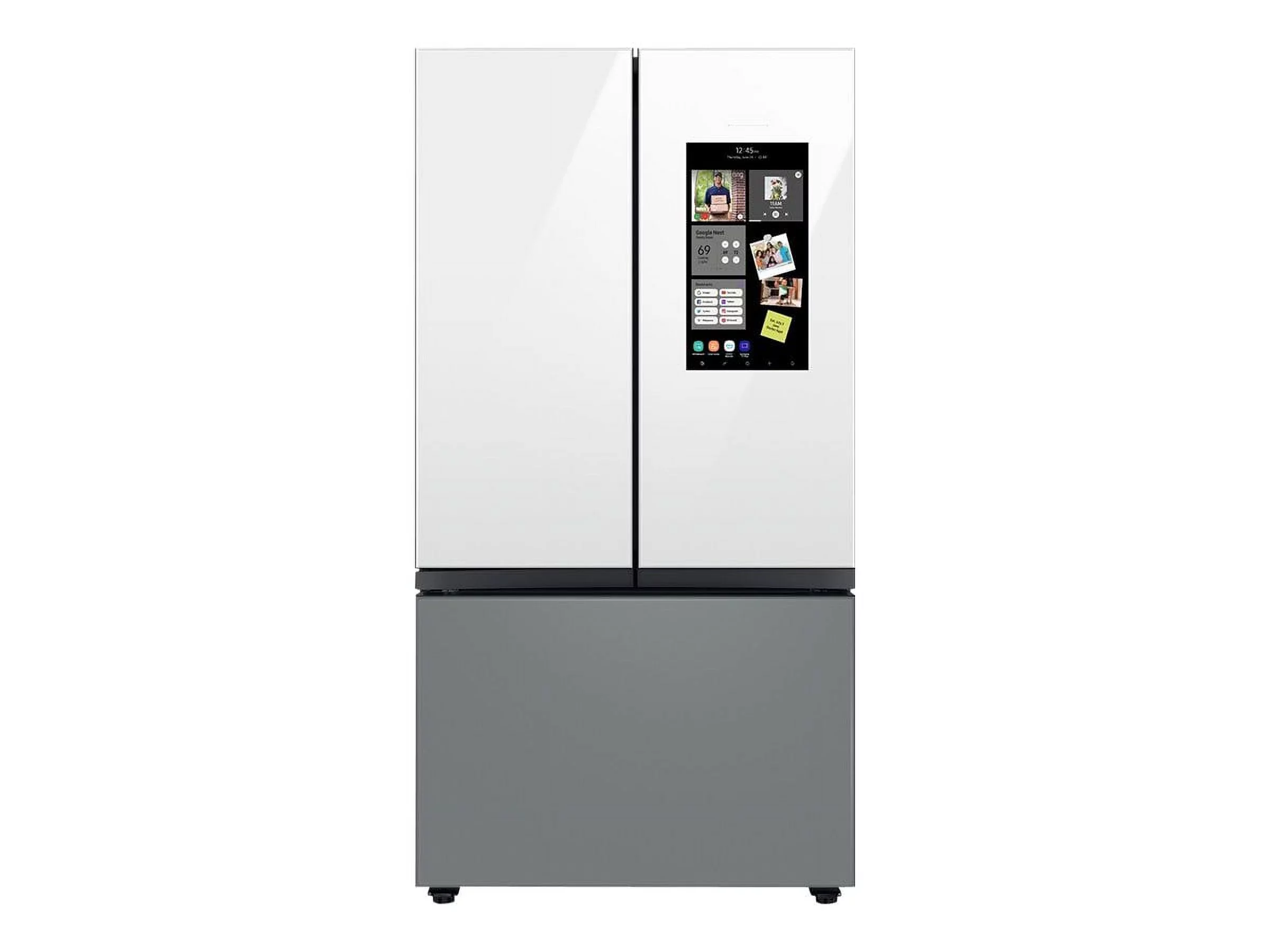 Samsung Bespoke 3-Door French Door Refrigerator (30 cu. ft.) - with Family hub Panel RF30BB69006M
