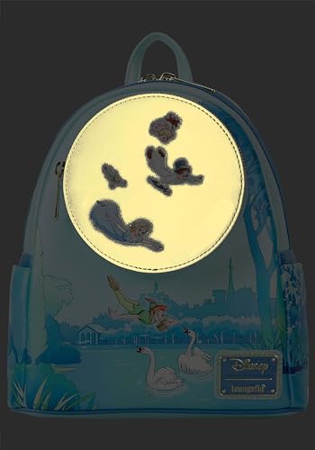 Loungefly Disney Peter Pan You Can Fly Glow Double Strap Shoulder Bag