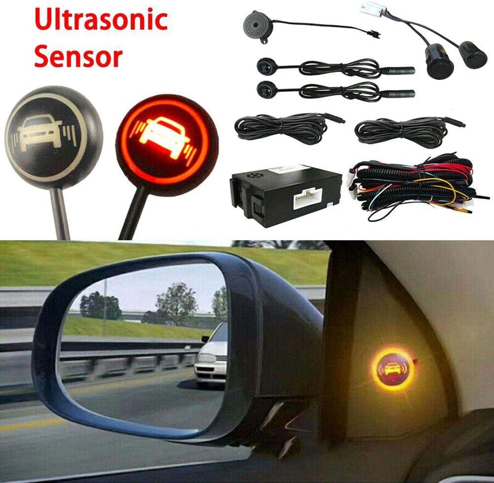 Car Blind Spot Monitoring System, 12V Car Blindspot Sensors Lane Change Reminding Driving Assistance Sensor Monitoring