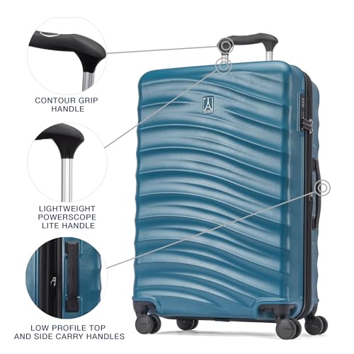 Travelpro Maxlite Air V2 Hardside Expandable Carry on Luggage, 8 Spinner Wheels, Lightweight Hard Shell Suitcase, TSA lock, Black, Carry On 21-Inch