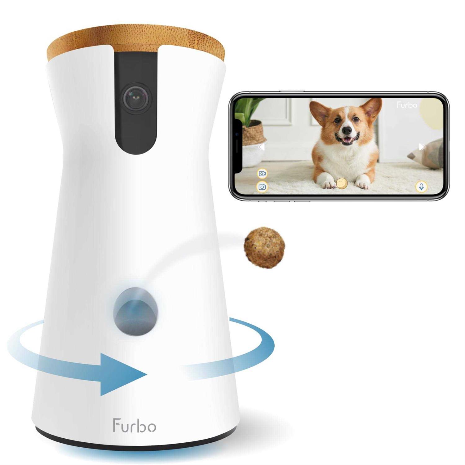 Furbo 360° Dog Camera Rotating 360° View Wide-Angle Pet Camera with Treat Tossing - Pet Supplies online store