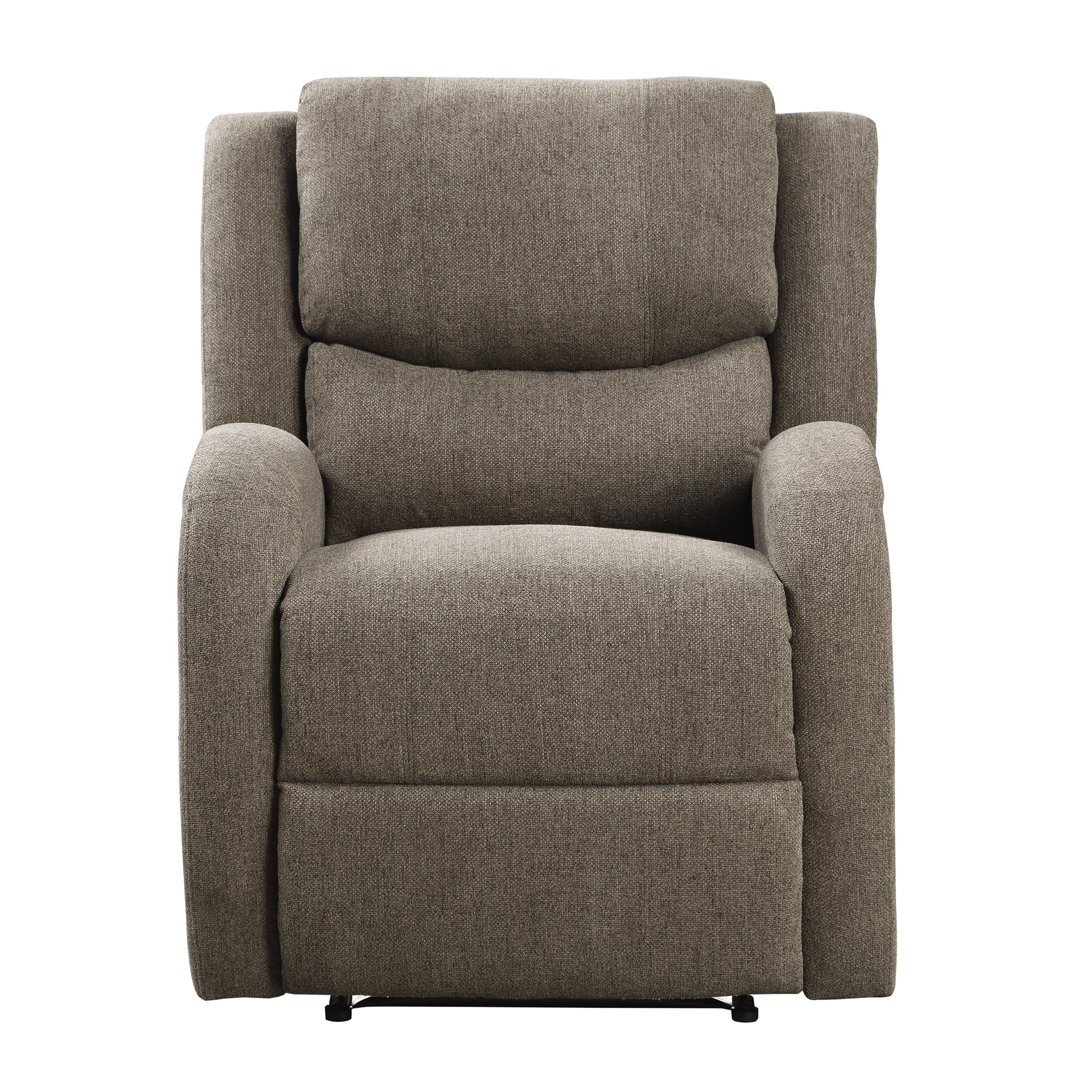 OakvillePark Talbot Chenille Fabric Upholstered Power Reclining Chair, Brown
