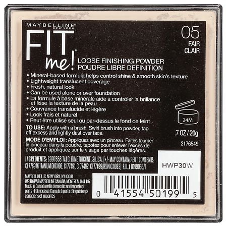 Maybelline Fit Me Loose Finishing Powder, Fair 0.7oz