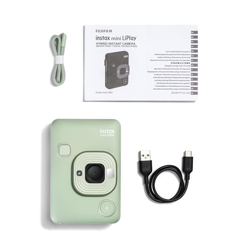 Fujifilm INSTAX Mini LIPLAY Hybrid Instant Camera - Matcha Green