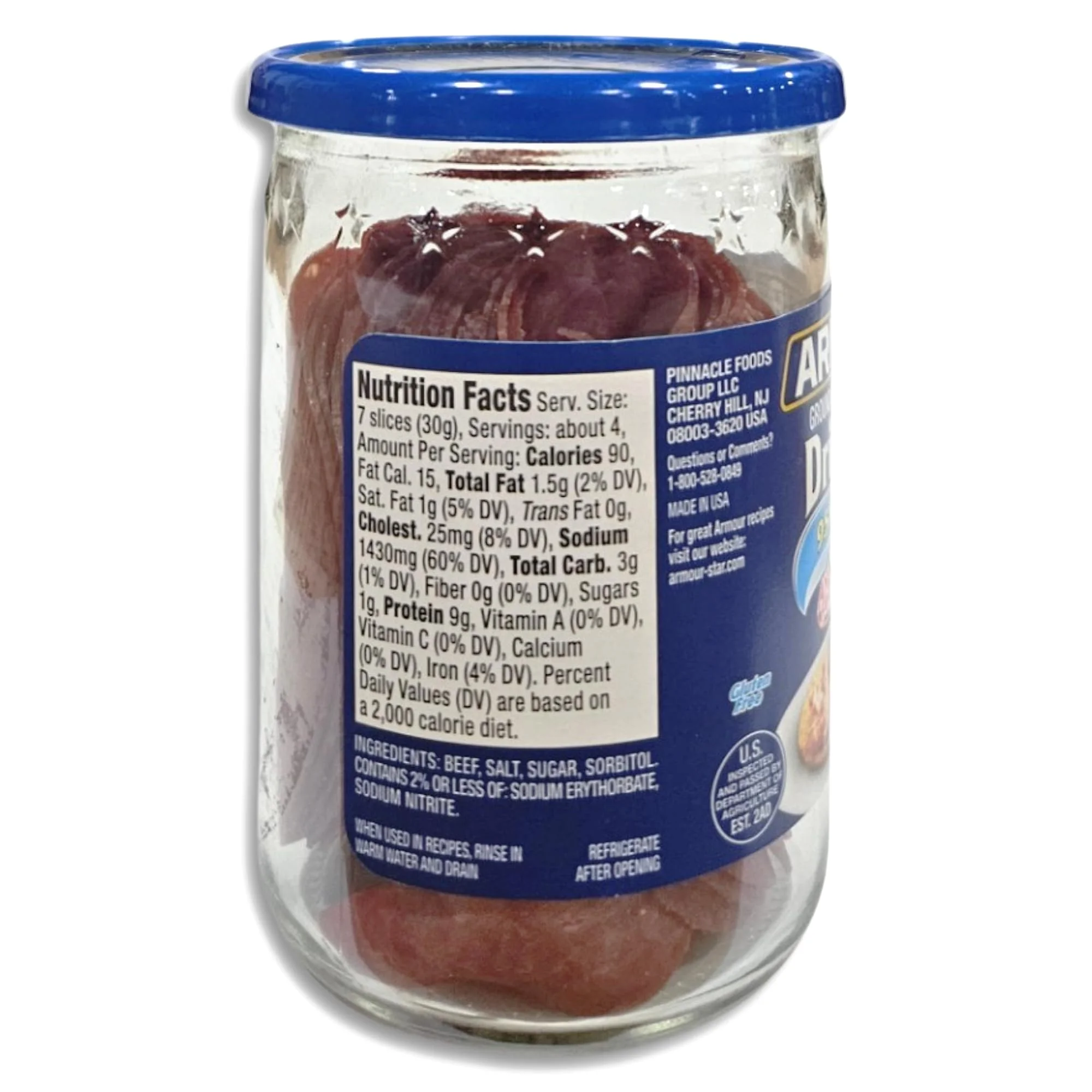 95% Fat Free Sliced Dried Beef Value Pack | Bundled by Tribeca Curations | 4.5 Ounce | Pack of 12