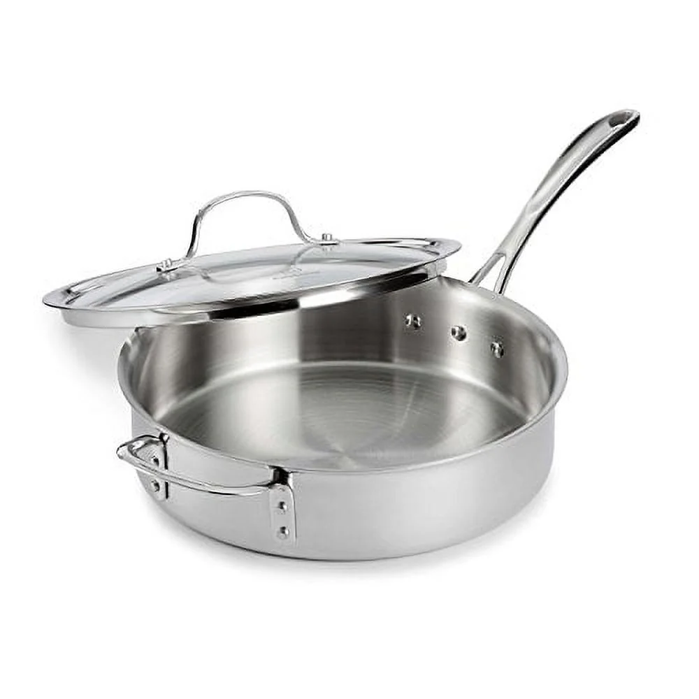 Calphalon Used 10 Piece Tri-Ply Cookware Set, Medium, Stainless Steel