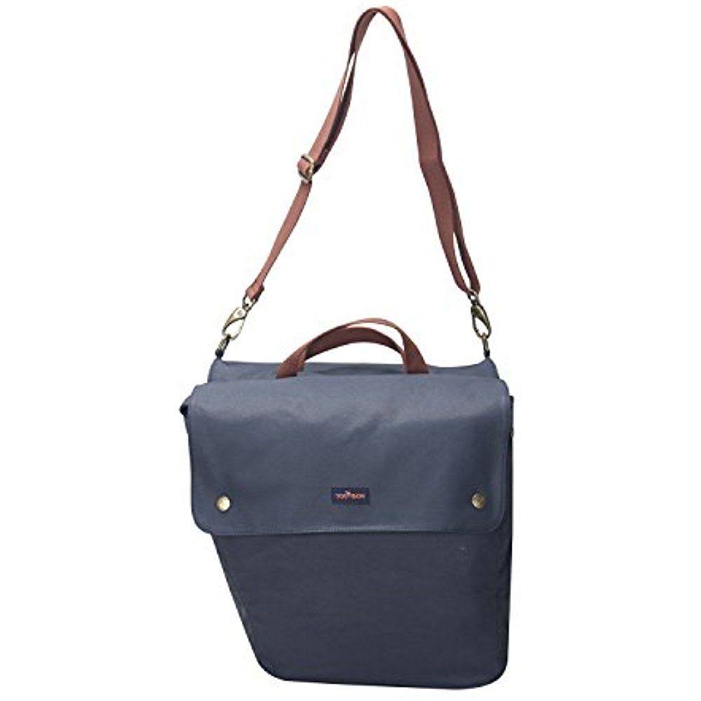 Tourbon Waterproof Canvas Bike Pannier Bag Folding Bicycle Rear Seat