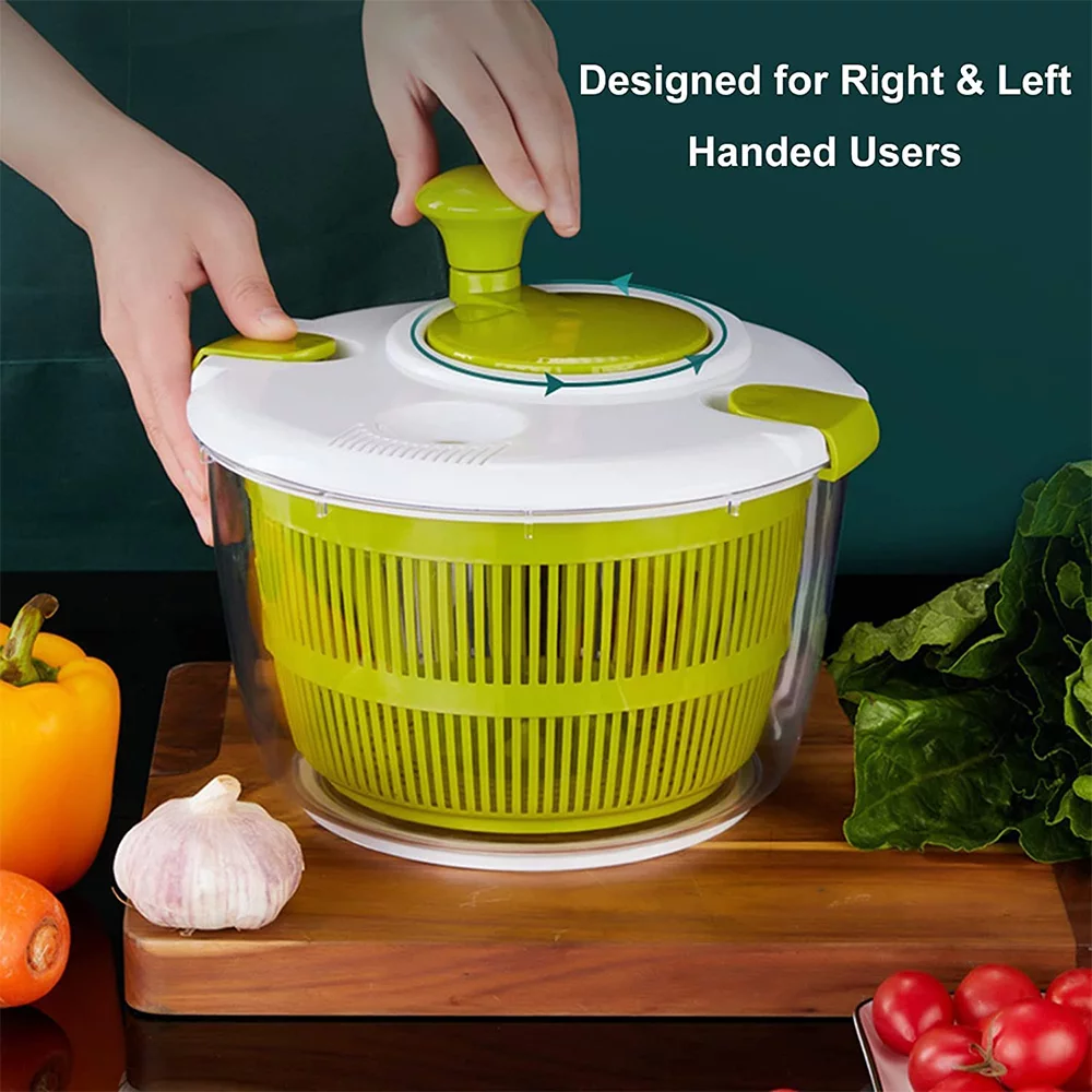 Fangsheng Salad Spinner Large 5 Quarts Fruits and Vegetables Dryer Quick Dry & Drain