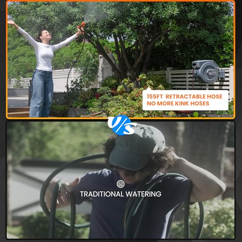 Giraffe Tools AW30 1/2MB Retractable Garden Hose Reel 1/2