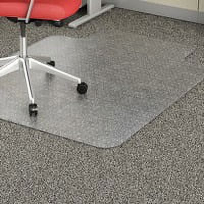 Lorell Low Pile Wide Lip Economy Chairmat, Carpeted Floor - 53