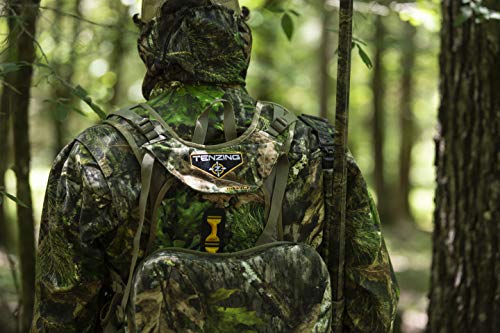 TENZING Men's Turkey Vests TZ TV18 Hunting Vest with Spring-Loaded Leg System Converts to Hunting Chair Includes Pockets